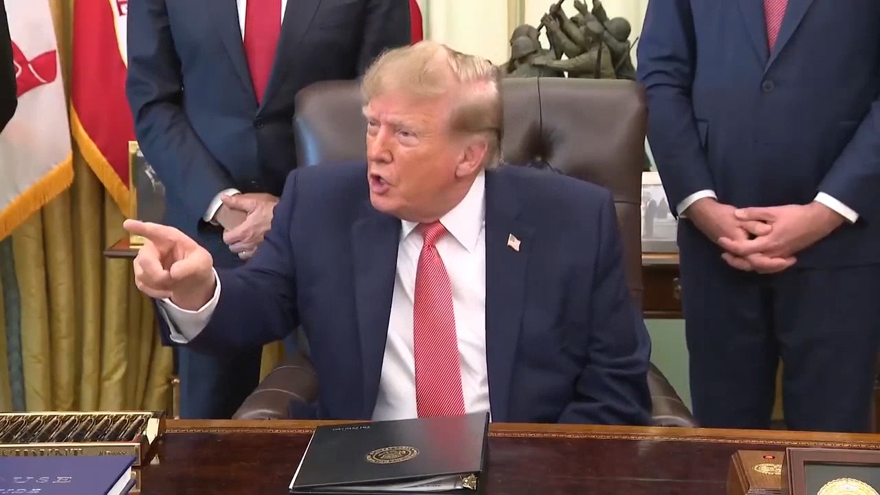 Trump scolds Independent reporter three times in White House exchange