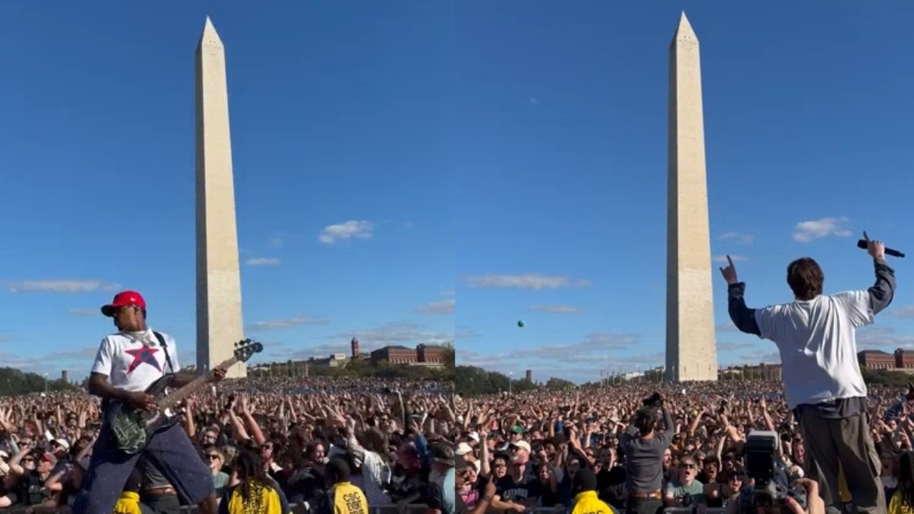 Turnstile play to 60,000 people on National Mall | Culture | Independent TV