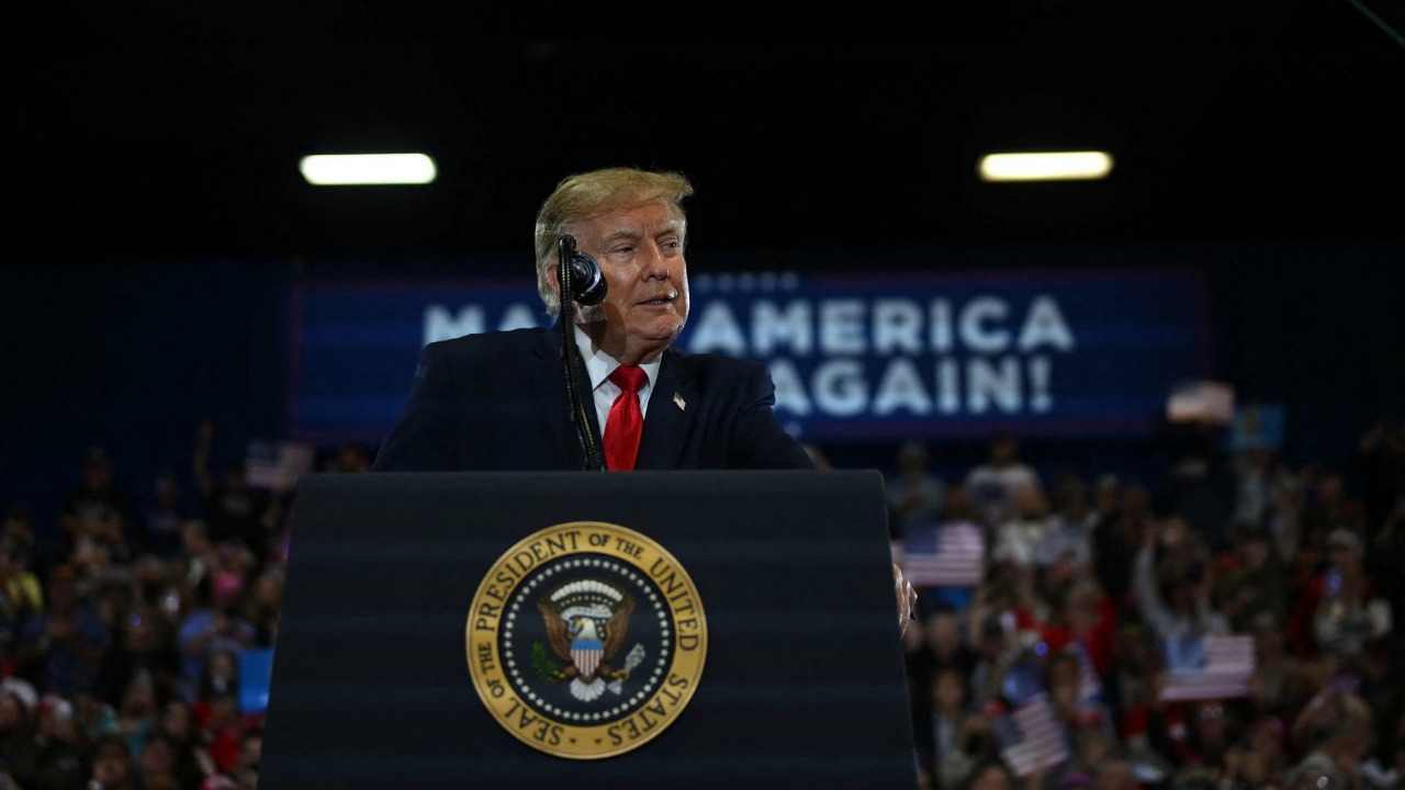 Trump said he was driven 'close to 100 mph' to get to Oklahoma rally