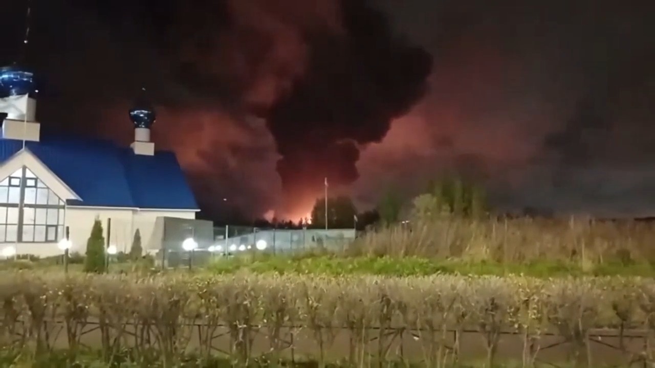 Ukrainian drone attack on St Petersburg and Leningrad region