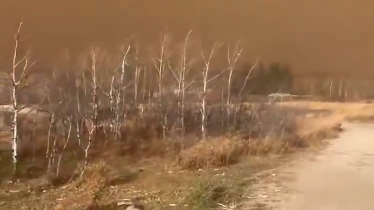 Smoke covers local area after major fire breaks out at Alberta military base