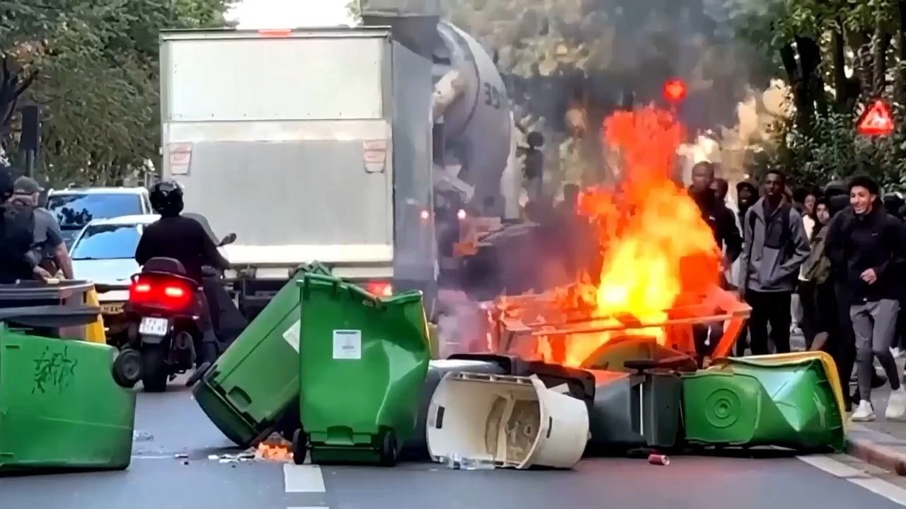 French high school protests over school conditions spread nationwide