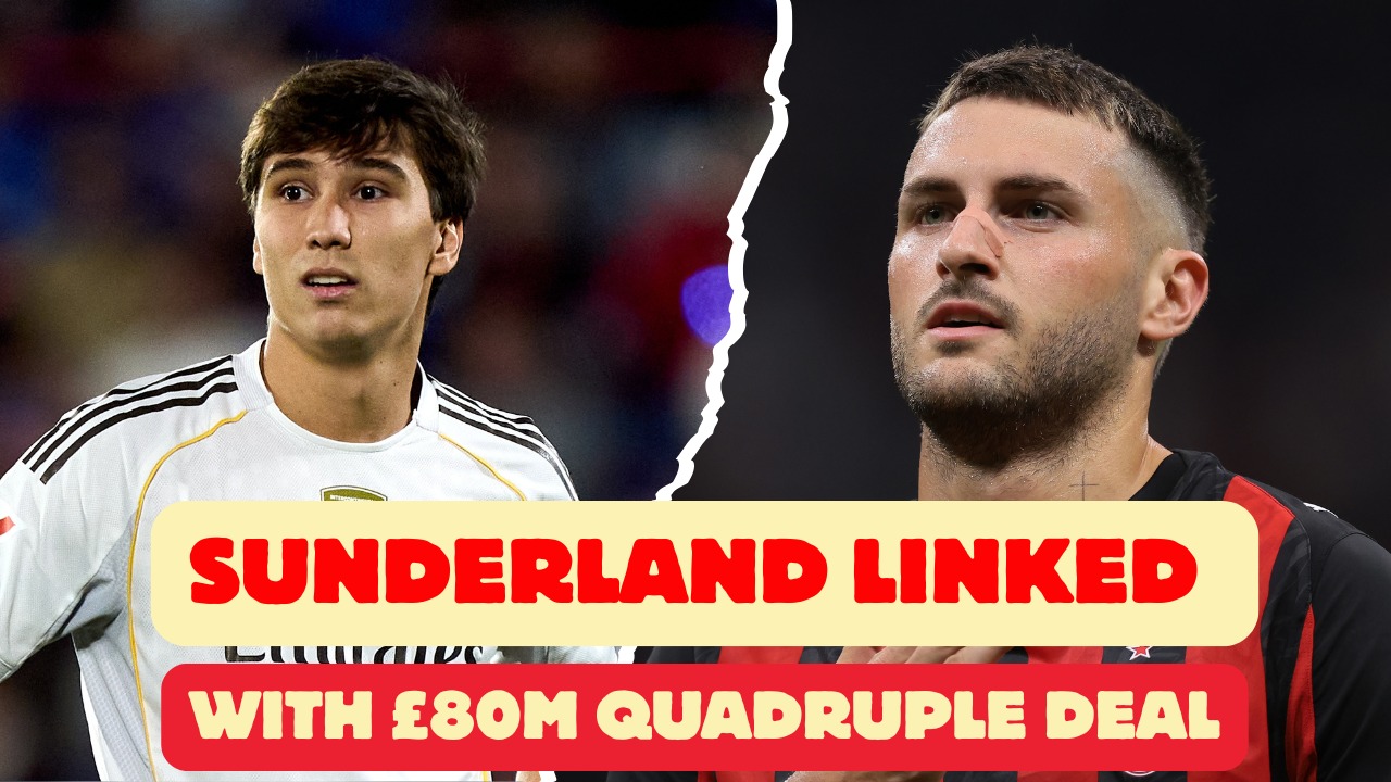 Sunderland have been linked with four players worth a combined £80m ahead of the transfer window